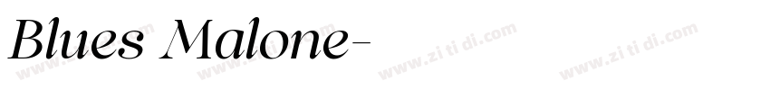 Blues Malone字体转换